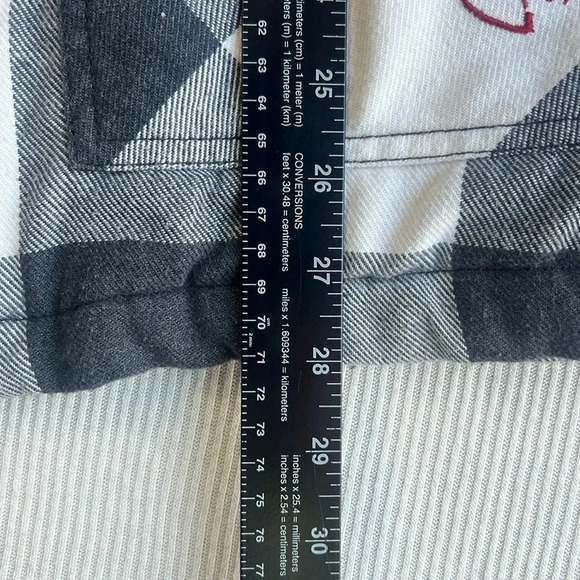 ROXY Y2K Plaid Faux Fur Hooded Jacket Coat Size MEDIUM - Picture 10 of 12